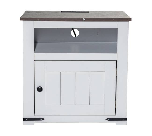 Sodybos stiliaus staliukas su USB prievadais9