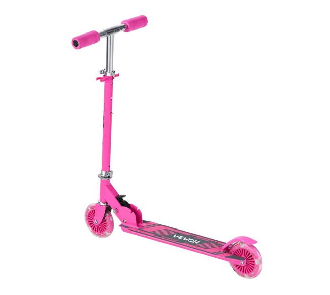 Vaikiškas paspirtukas su šviečiančiais ratais10