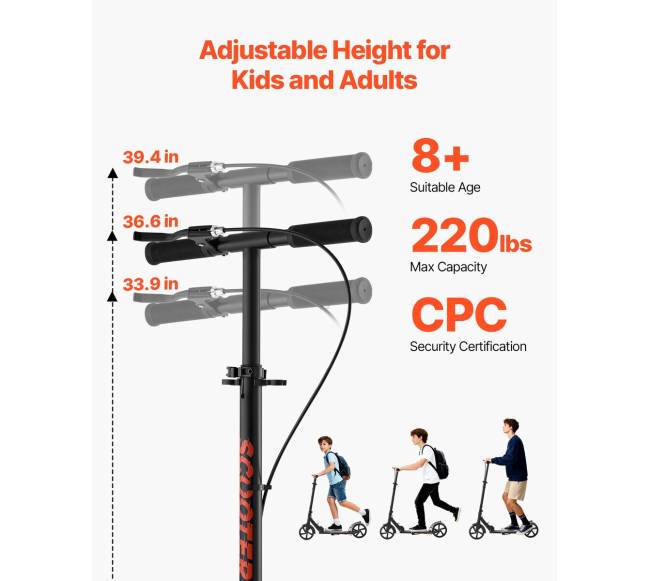 Vaikiškas paspirtukas su reguliuojamu vairu1