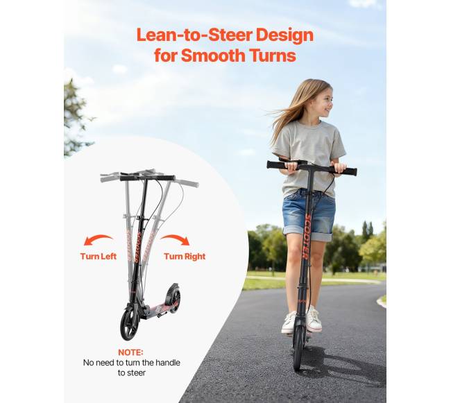 Vaikiškas paspirtukas su reguliuojamu vairu3