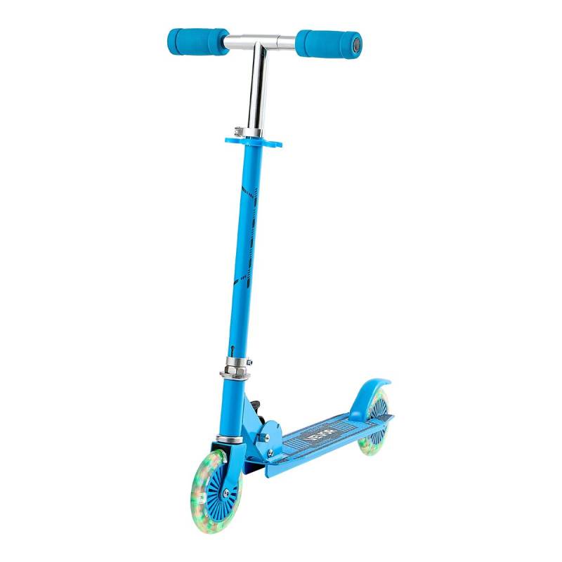 Vaikiškas paspirtukas su šviečiančiais ratais0