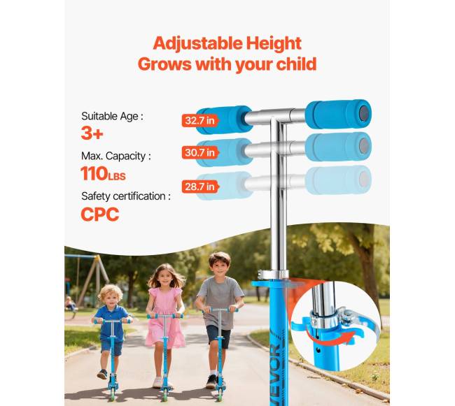 Vaikiškas paspirtukas su šviečiančiais ratais1