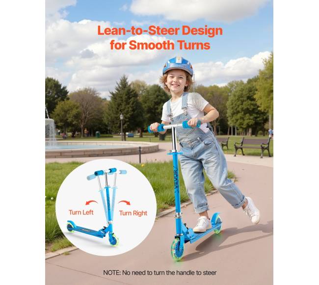 Vaikiškas paspirtukas su šviečiančiais ratais3