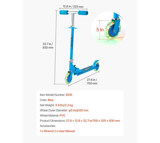 Vaikiškas paspirtukas su šviečiančiais ratais6