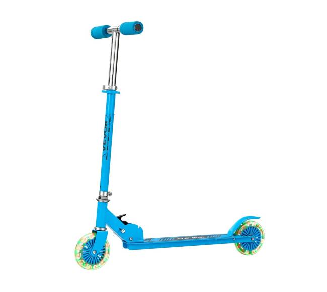 Vaikiškas paspirtukas su šviečiančiais ratais8