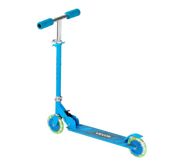 Vaikiškas paspirtukas su šviečiančiais ratais10