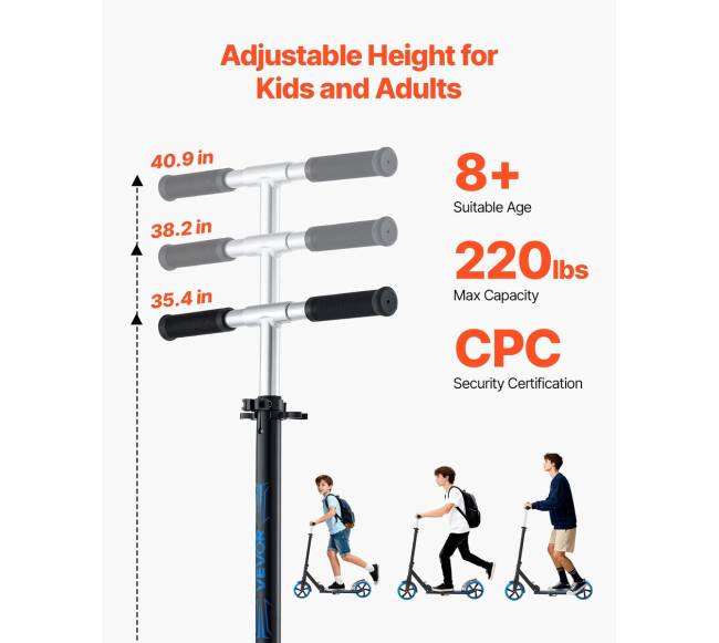 Vaikiškas paspirtukas su reguliuojamu rankena1