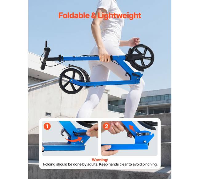 Vaikiškas paspirtukas su reguliuojamu vairu5