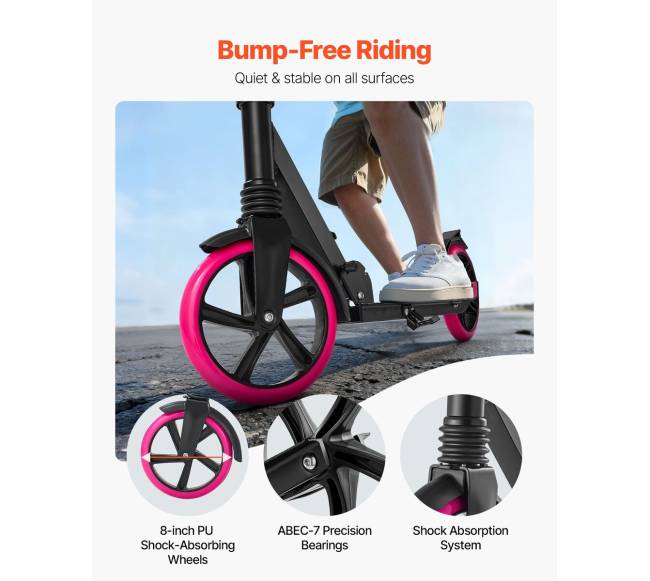 Vaikiškas paspirtukas su reguliuojamu vairu2