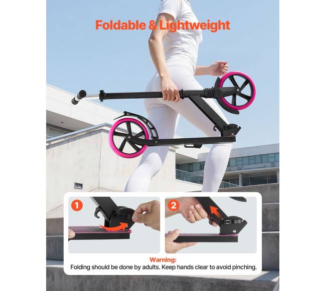 Vaikiškas paspirtukas su reguliuojamu vairu5