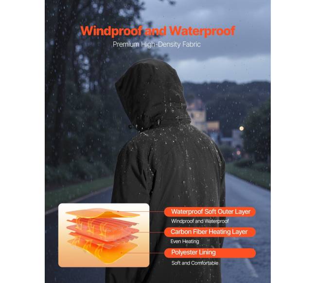 Moteriška šildoma striukė su 7,4 V baterija3