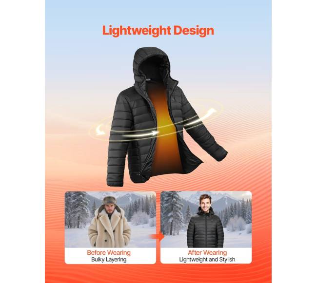 Vyriška šildoma striukė su 7,4 V baterija4