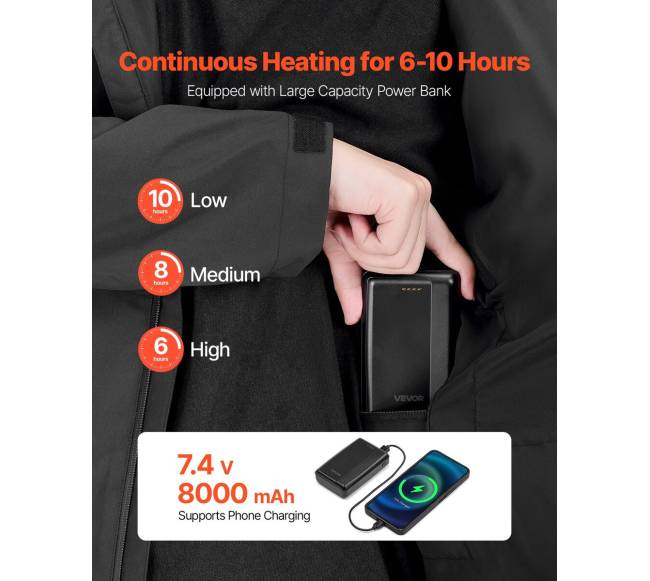 Vyriška šildoma striukė su baterija2