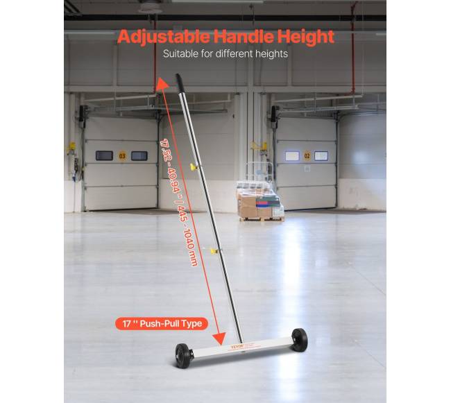 Magnetinis šlavėjas su ratais 43 cm 4.5 kg2