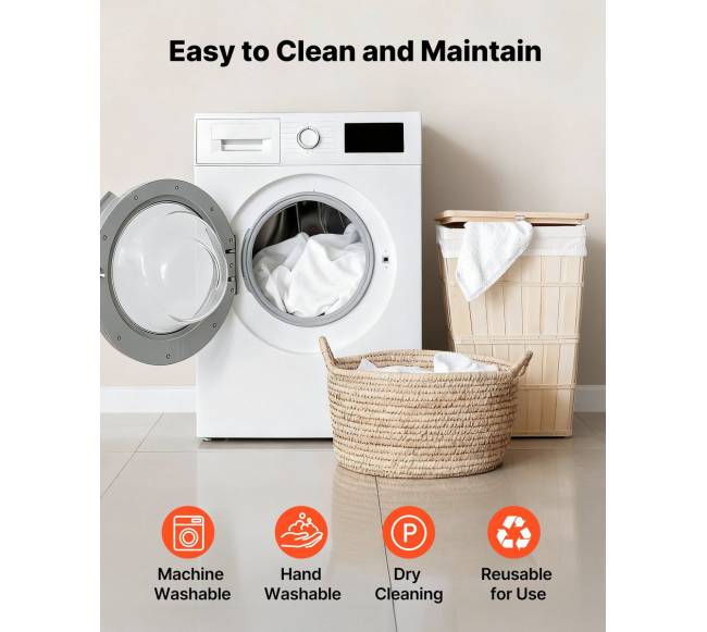 6 dalių staltiesių rinkinys 8FT stačiakampiams stalams5