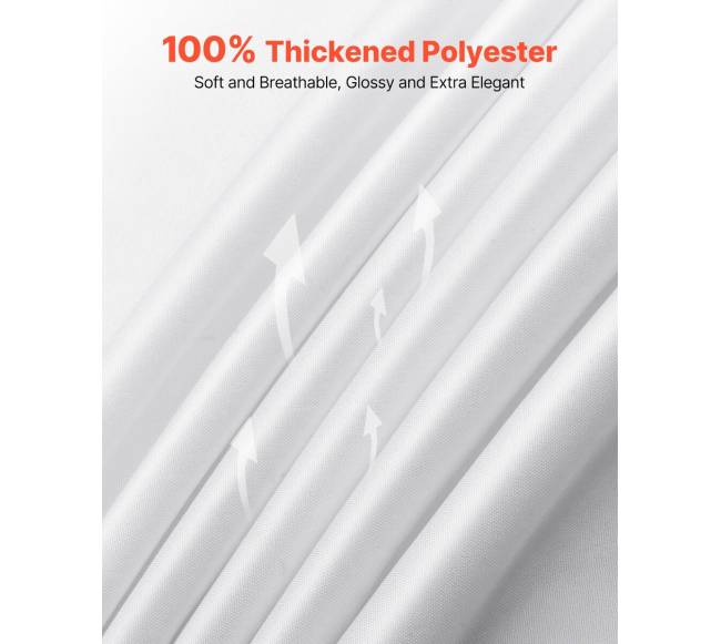 Balti stačiakampiai staltiesės, 6 vnt.3