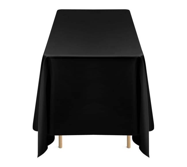 Juodos stačiakampės staltiesės, 6 vnt.8
