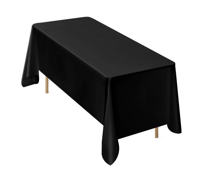Juodos stačiakampės staltiesės, 6 vnt.10