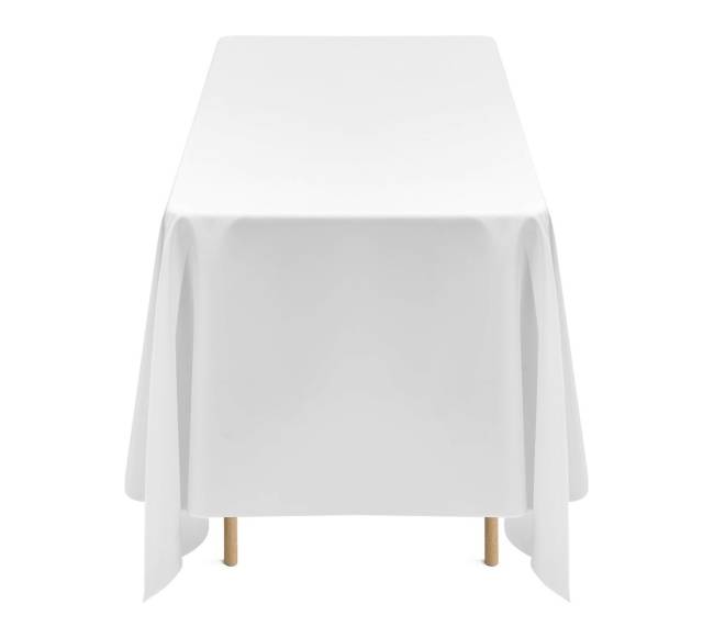 Balti stačiakampiai staltiesiai, 10 vnt rinkinys8