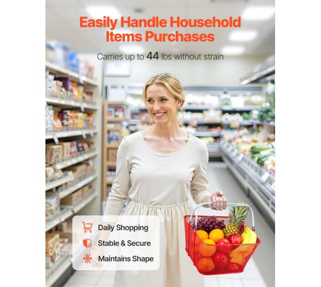 12 vnt. metaliniai pirkinių krepšiai su rankenomis3