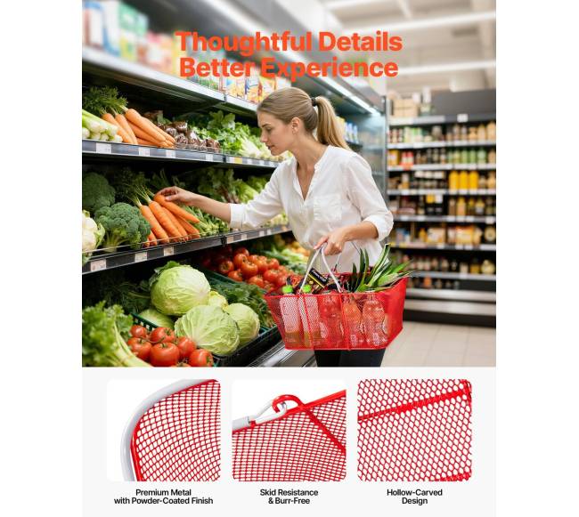 12 vnt. metaliniai pirkinių krepšiai su rankenomis4