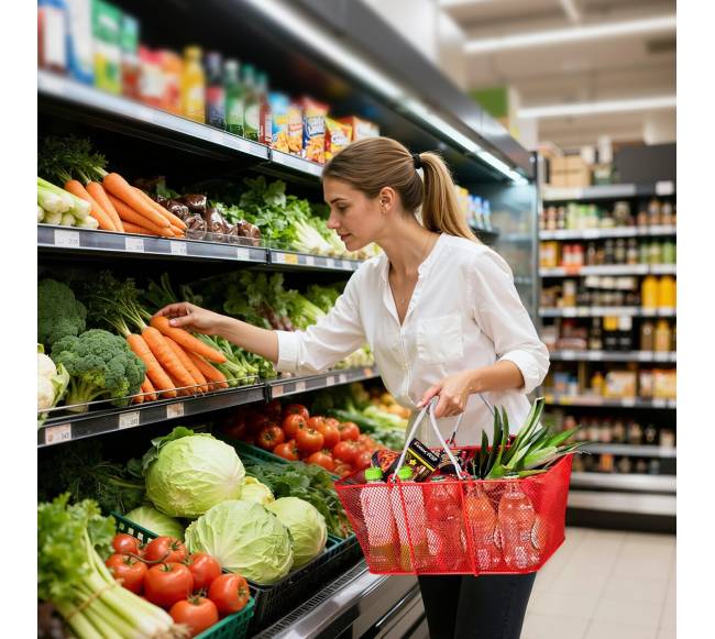 12 vnt. metaliniai pirkinių krepšiai su rankenomis7