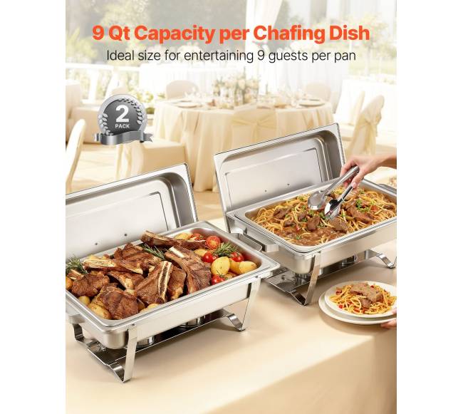 Stačiakampis 8,5 L kaitlentės rinkinys, 2 vnt2