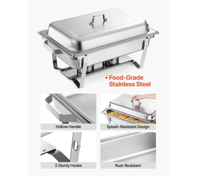 Stačiakampis 8,5 L kaitlentės rinkinys, 2 vnt3