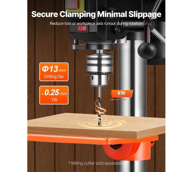 203,2mm stalo gręžimo presas, 500W motoras4