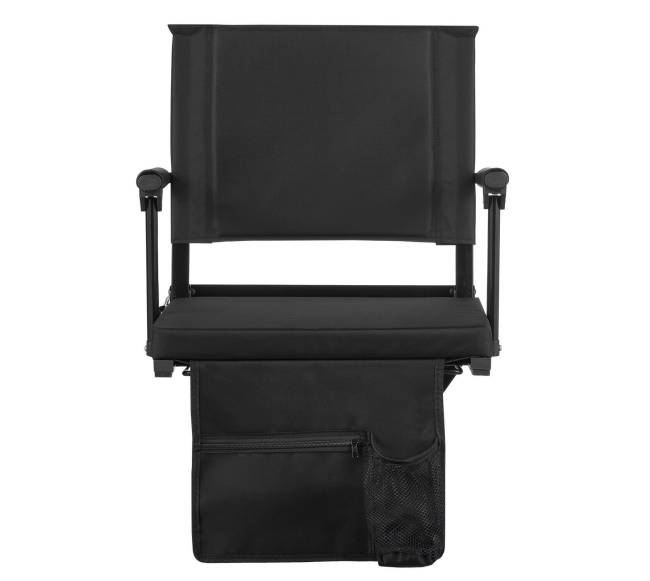 Nešiojama kėdė stadionui su atrama ir puodelio laikikliu0