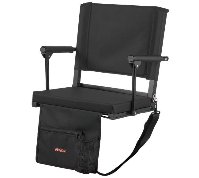 Nešiojama kėdė stadionui su atrama ir puodelio laikikliu10