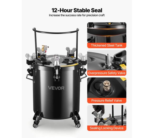 Dažų purškimo bakas, 40 l dažų indas3