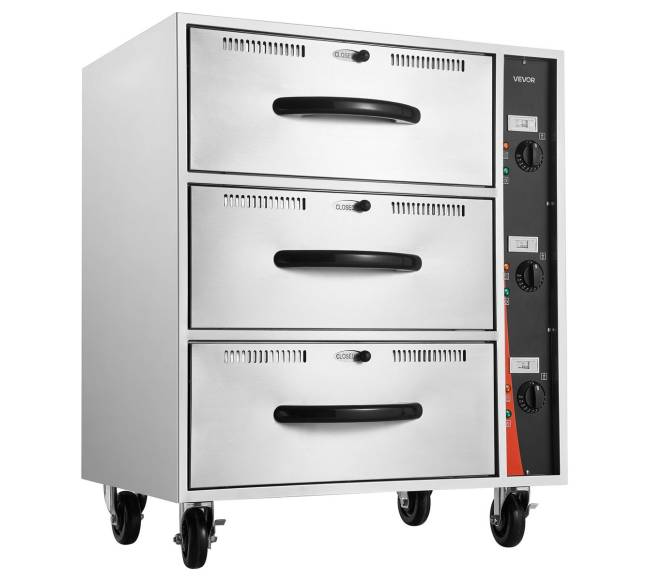 Elektrinės komercinės trijų stalčių šildytuvas0