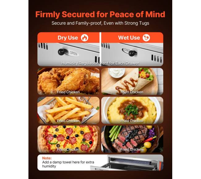 Elektrinės komercinės trijų stalčių šildytuvas3