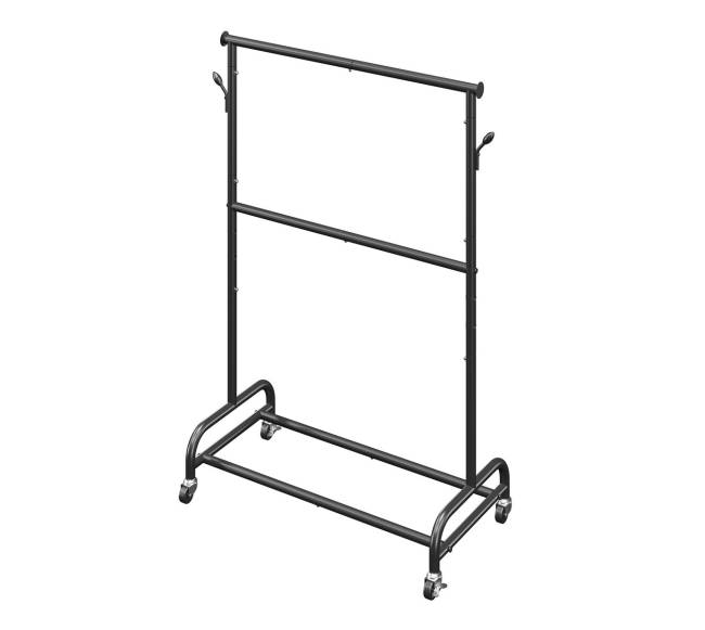 Drabužių kabykla su ratukais ir kabliukais10