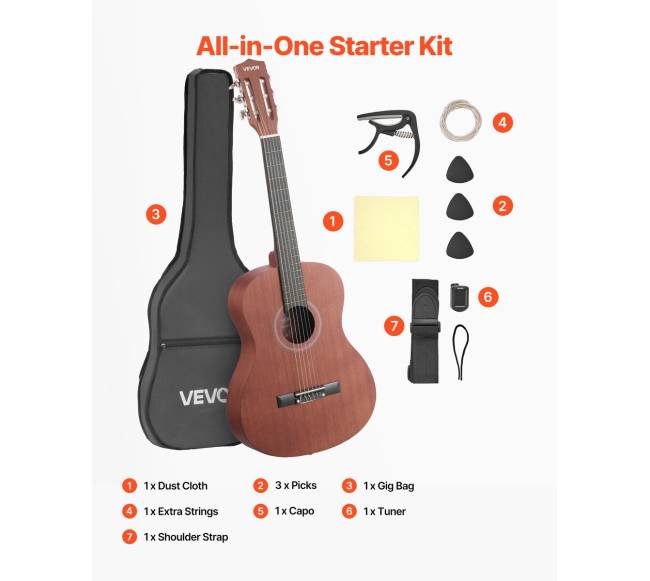 Klasikinė gitara su priedais6