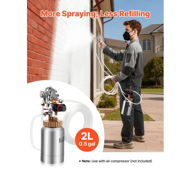 2 l purškimo dažų slėgio puodas1