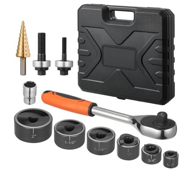 Nurkų kalimo rinkinys su mekaniniu veržliarakčiu0