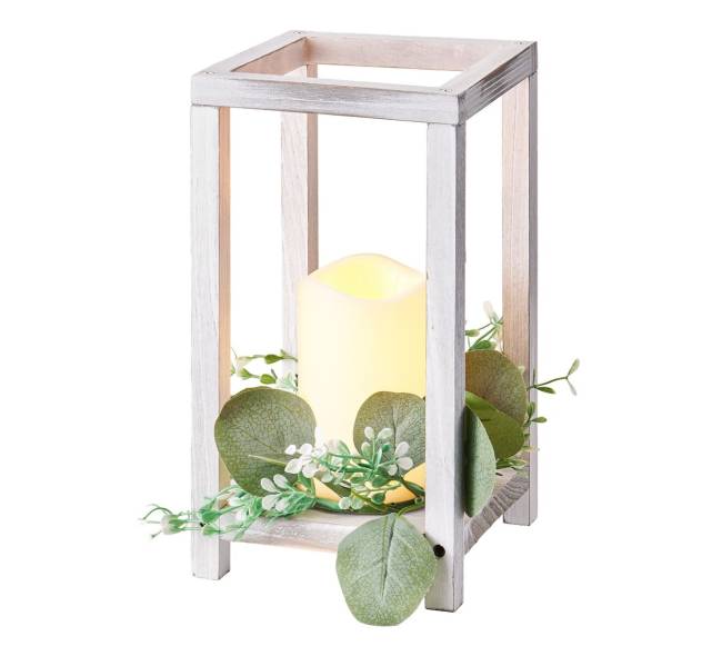 12 dalių mediniai vestuvių žibintai0