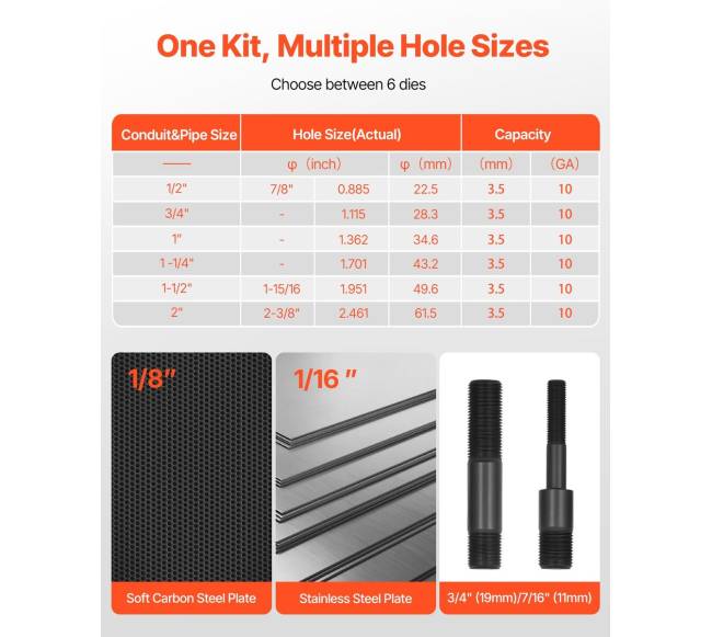 hidraulinė išmušimo įrankių rinkinys1