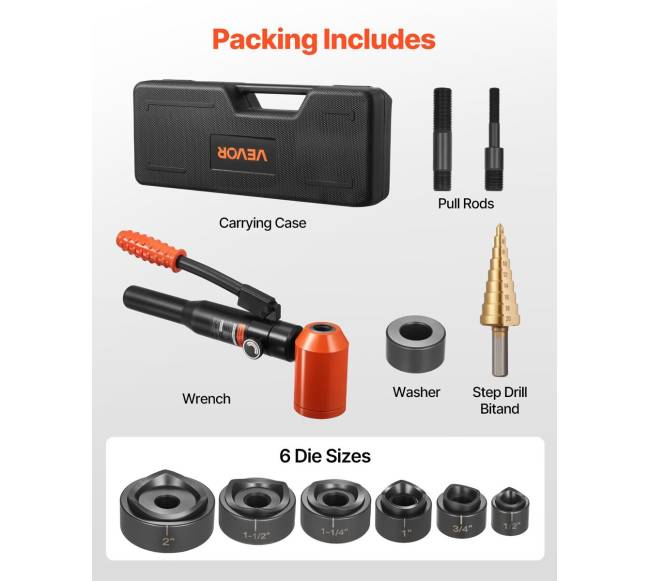 hidraulinė išmušimo įrankių rinkinys6