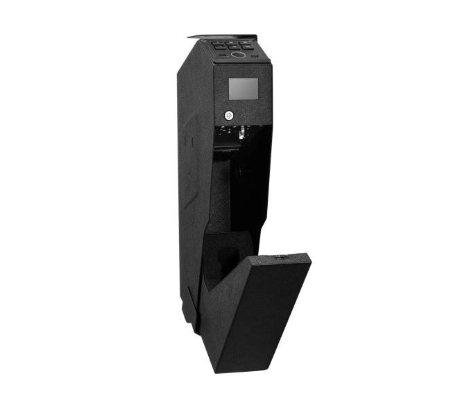 Pistoletų seifas su spyna ir LED apšvietimu0