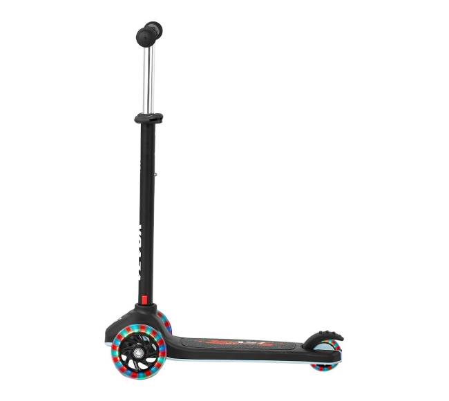 3 ratų vaikų paspirtukas su šviečiančiais ratais8