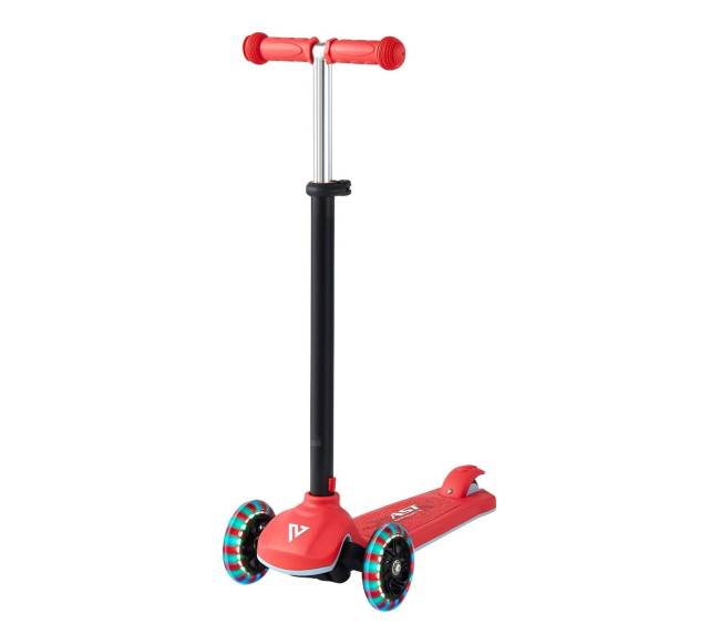 Vaikiškas paspirtukas su šviečiančiais ratukais0