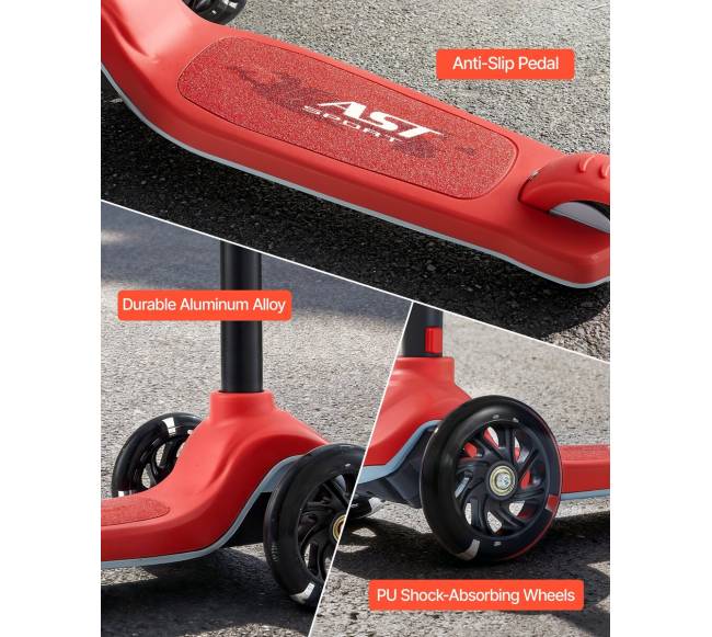 Vaikiškas paspirtukas su šviečiančiais ratukais4