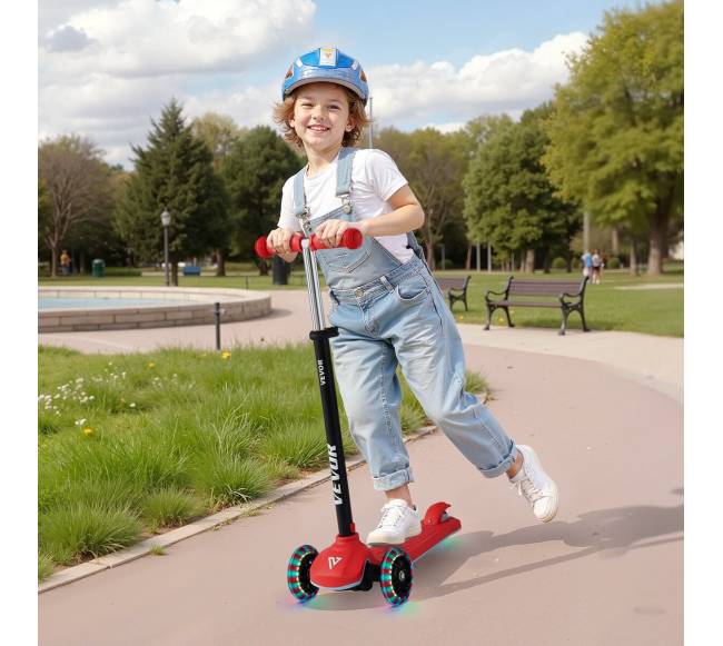 Vaikiškas paspirtukas su šviečiančiais ratukais7