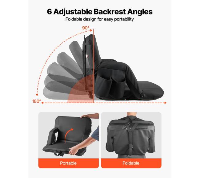 Reguliuojama kėdė su porankiais ir kišenėmis3