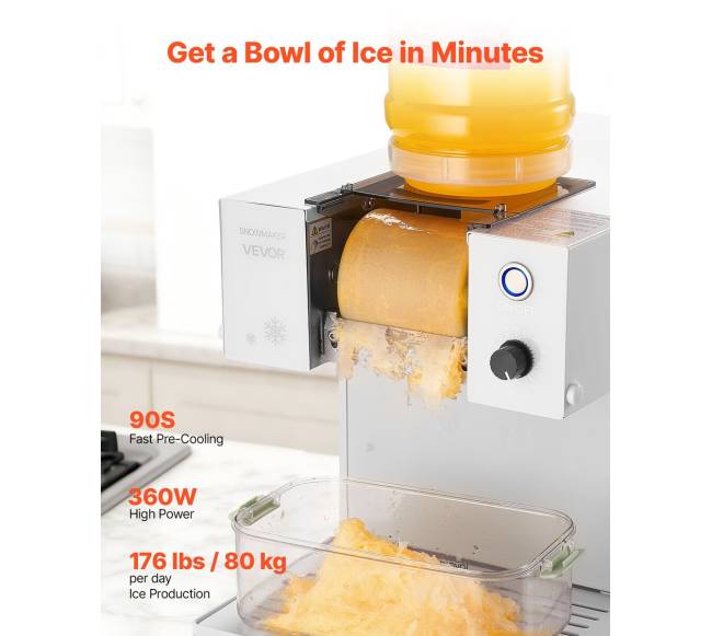 Snaigės ledo gaminimo mašina, 80 kg24 h1