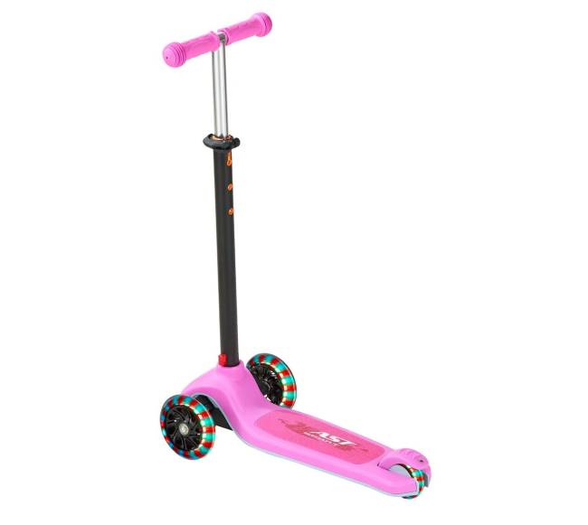 Vaikiškas triratis paspirtukas su šviečiančiais ratais10