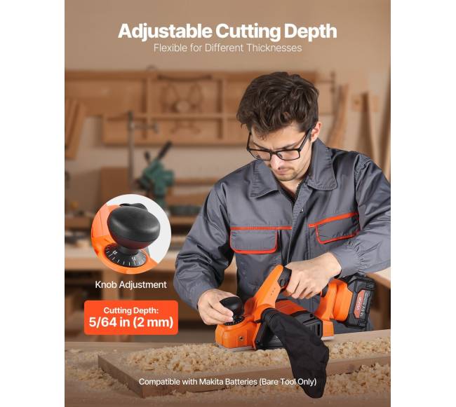 Belaidžiu rankinis oblius, 82 mm pjovimo plotis3